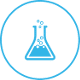 Industry Sector Chemicals Blue Icon Industry Sector Chemicals Blue Icon
