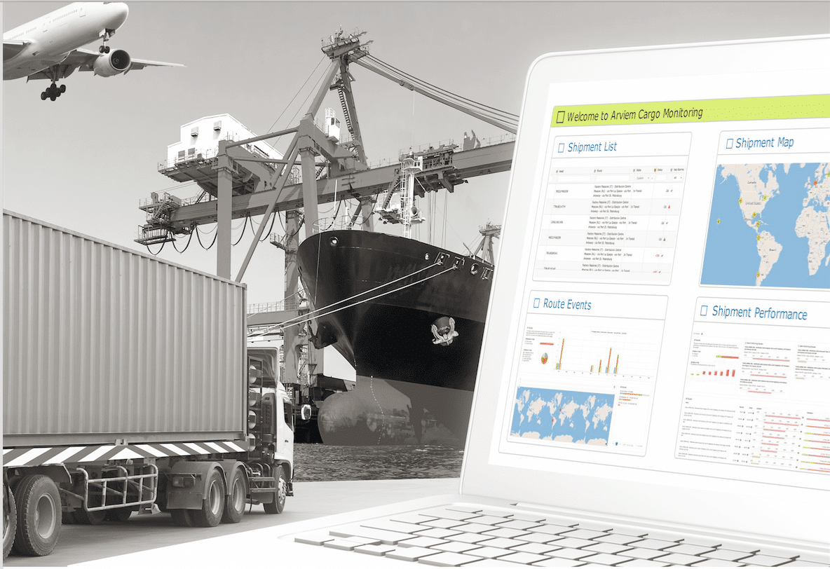 Intermodal Cargo track and trace dashboard 