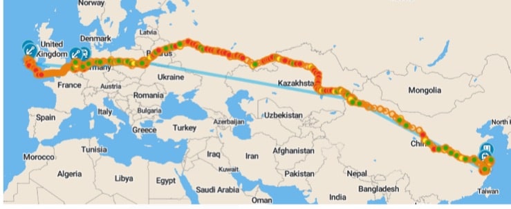 How has the New Silk Road freight train become a viable alternative to ...